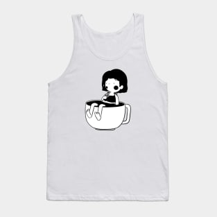 GIRL COFFEE MUG Tank Top